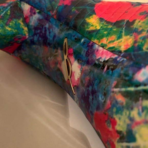 Brian Atwood Bambola Multicolored Peeptoe Pump - Picture 3 of 11